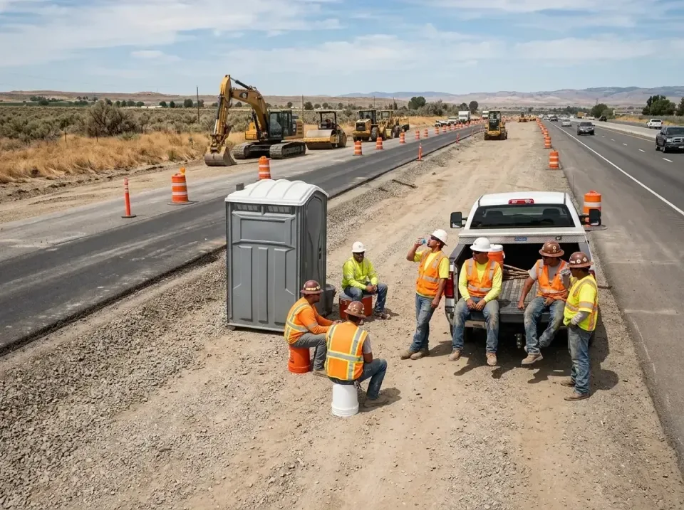 highway-road-construction-crew-007 — frequently asked questions, Porta Potty and Restroom Rentals in Cupertino, CA